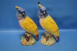 TWO BESWICK COCKATOOS, BOTH A/F