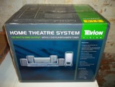 A BOXED TEVION HOME THEATRE SYSTEM
