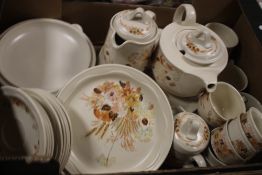 A TRAY OF POOLE POTTERY '