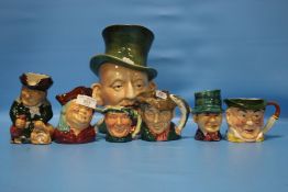 A COLLECTION OF ASSORTED TOBY JUGS TO INCLUDE ROYAL DOULTON '