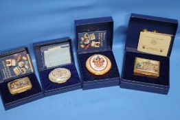 FOUR BOXED HALCYON DAYS ENAMELS TO INCLUDE WOLVERHAMPTON