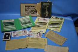VINTAGE EPHEMERA AND PHOTOGRAPHS TO INCLUDE ADVERTISING, CARD GAMES ETC.