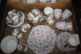 A TRAY OF CERAMICS TO INCLUDE '