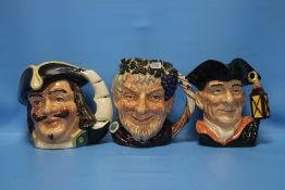 THREE ROYAL DOULTON CHARACTER JUGS TO INCLUDE '