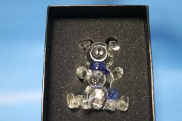 A BOXED GALWAY CRYSTAL GLASS BEAR