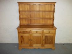 A PINE WELSH DRESSER / DISPLAY UNIT