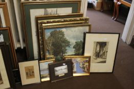 A QUANTITY OF ASSORTED PICTURES, PRINTS ETC.