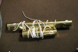TWO BRASS PICTURE LIGHTS