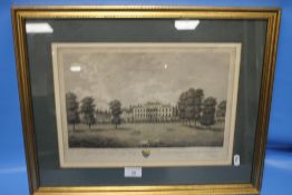 A FRAMED AND GLAZED ENGRAVING '