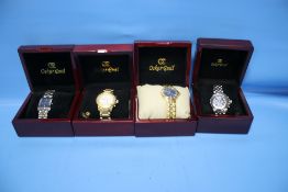 FOUR BOXED OSKAR EMIL WRISTWATCHES (4)