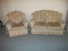 A FABRIC TWO PIECE SUITE