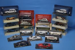 A QUANTITY OF BOXED MODEL CARS TO INCLUDE SOLIDO, ETC.