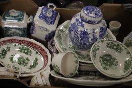 A TRAY OF MASONS CERAMICS TO INCLUDE '