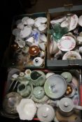 THREE TRAYS OF ASSORTED CERAMICS