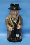 A ROYAL DOULTON WINSTON CHURCHILL CHARACTER JUG
