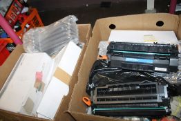 TWO BOXES OF PRINTER INKS