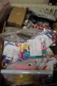 TWO BOXES OF NEW GOODS TO INCLUDE BALLOONS, CARDS, ETC.