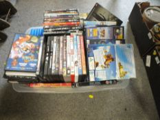A TRAY OF DVDS