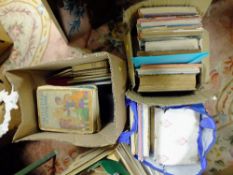 A QUANTITY OF VINTAGE CHILDRENS BOOKS AND ANNUALS ETC.