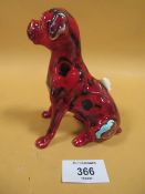 AN ANITA HARRIS FIGURE OF A BOXER DOG