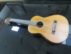 A VINTAGE HOKADA CHILD SIZE ACOUSTIC GUITAR A/F