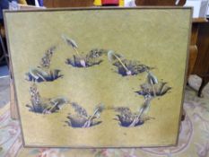 ARTHUR RHODES - A LARGE MODERN FRAMED OIL ON CANVAS ENTITLED ,LA CONDICION HUMANO, 5.9.05 OVERALL