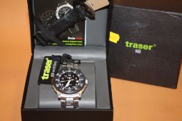 A MENS TRASER H3 NAVIGATOR MILITARY STYLE WRISTWATCH WITH BOX - NO PAPERS