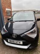 A BLACK 2019 TOYOTA AYGO ,WV10 UTV, 998cc PETROL MILEAGE 200