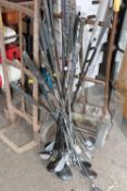 A SELECTION OF GOLF CLUBS TO INCLUDE DUNLOP' DONNAY. WILSON ETC
