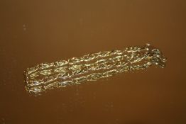 A 9CT GOLD LADIES BRACELET