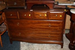 A STAG MINSTREL SIX DRAWER CHEST H-72 CM W-106 CM