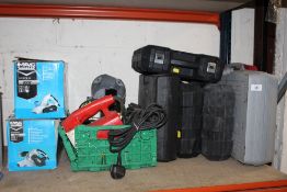 A SELECTION OF POWERTOOLS TO INCLUDE MacALLISTER (WORKING CAPACITY NOT CHECKED)