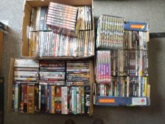 A LARGE QUANTITY OF DVDS ETC.
