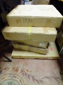 FIVE BOXED MODERN GLAZED PICTURE FRAMES