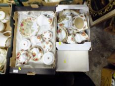 TWO BOXES OF ROYAL ALBERT OLD COUNTRY ROSES TO INC PICTURE FRAME' TELEPHONE ETC