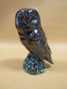 AN ANITA HARRIS TRIAL COLOUR OWL FIGURE