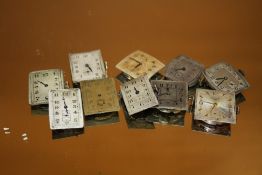 TEN VINTAGE MENS WRISTWATCH MOVEMENTS