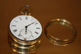 AN 18K GOLD CASED POCKET WATCH A/F