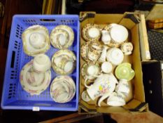 FOUR BOXES OF DINNERWARE TO INC RADFORD' TUSCAN ETC