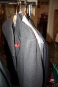 A GENTS VINTAGE BURTON WOOL MINK OVERCOAT - 44