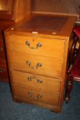 A REPRODUCTION TWO DRAWER FILING CABINET