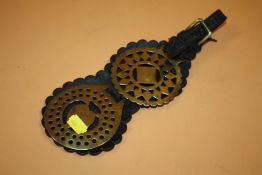A 19TH CENTURY HORSE BRASS MARTINGALE