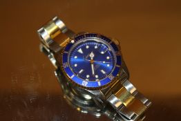 A MENS VINTAGE LIMIT 21 JEWELS AUTOMATIC DIVERS WATCH