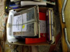 TWO BOXES OF BOOKS TO INCLUDE REFERENCE GUIDES' WAR INTEREST' SPITFIRE BOOKS AND PICTURES ETC.