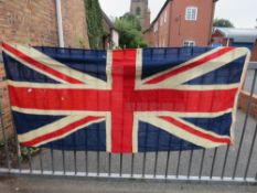 A LARGE VINTAGE UNION JACK FLAG A/F