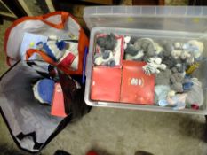 A LARGE COLLECTION OF ME TO YOU MODERN TEDDY BEARS ETC. (A BOX AND TWO BAGS)