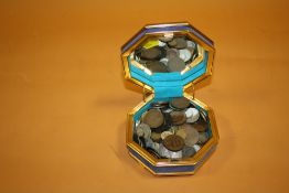 A BOX OF ASSORTED COINAGE