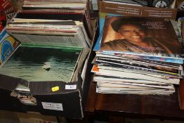 TWO BOXES OF ASSORTED LP RECORDS