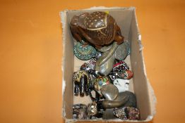 A BOX OF SMALL ELEPHANT FIGURES
