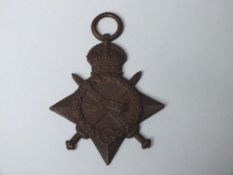 AN WWI 1914 - 1915 STAR TO H.WORTHINGTON - KILLED IN ACTION